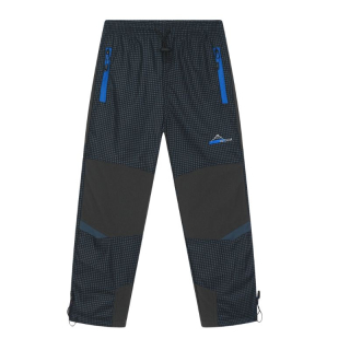 Chlapecké zateplené outdoorové kalhoty černá/šedá Kugo C8971