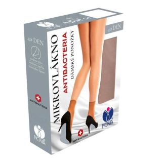 Dámské silonové ponožky z mikrovlákna černé ABM01 Novia