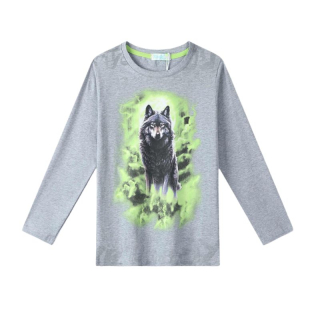 CHLAPECKÉ TRIČKO sv.šedé Kugo DT9367