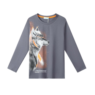 CHLAPECKÉ TRIČKO šedé Kugo DT9368