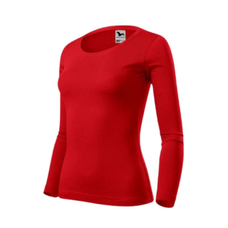 Dámské tričko červené Malfini Fit-T LS