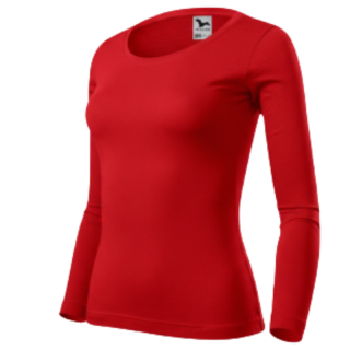 Dámské tričko červené Malfini Fit-T LS