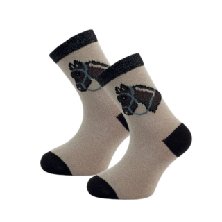 Dětské ponožky hnědé koník 1514 Novia