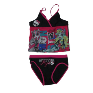 Dívčí dvojdílné plavky MONSTER HIGH 910-139 růžové/černé Setino