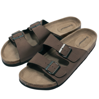 Pánské pantofle korkové tm.hnědé N/M 2242/7