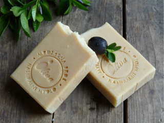 Přírodní olivové mýdlo Oliva 97% s kozím mlékem 100 g