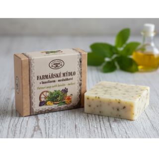 Farmářské mýdlo s lanolínem meduňkové 50g