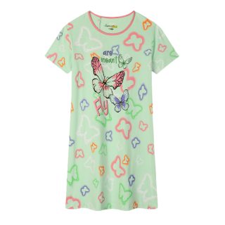 DÍVČÍ NOČNÍ KOŠILE zelená Kugo MC5852