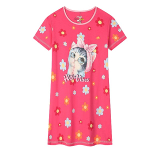 DÍVČÍ NOČNÍ KOŠILE tm.růžová Kugo MC5851