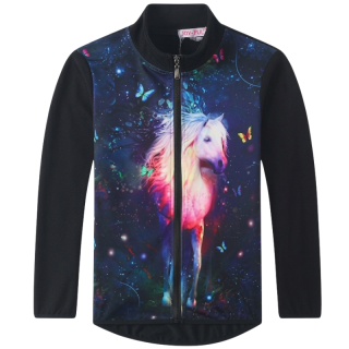 DÍVČÍ funkční MIKINA černá Kugo SM3593