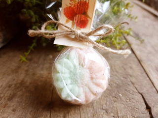 Malinová šumivá bombička do koupele 25g