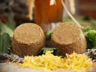 Přírodní šampuk tuhý šampon amla+oves+keratin 95g