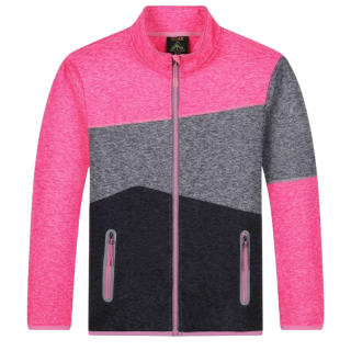 DÍVČÍ MIKINA šedá/růžová Kugo FH9608