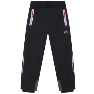 Dívčí softshellové kalhoty černé KUGO HK5656