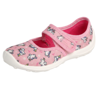 Dívčí baleríny růžová jednorožec Befado 661x069