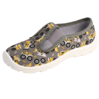 CHLAPECKÉ bačkory šedé dinoauto BEFADO 975x192