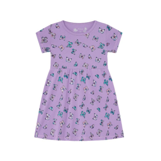 DÍVČÍ ŠATY fialové Wolf S2514