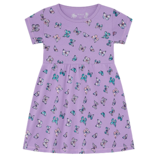 DÍVČÍ ŠATY fialové Wolf S2514