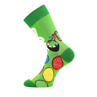 Voxx Ponožky dámské, pánské zelené zajíc Deaster