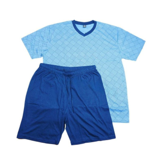 Pánské letní pyžamo modré N-feel MC4150