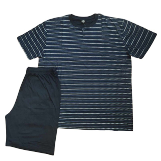 Pánské letní pyžamo tm.modré N-feel MC2453