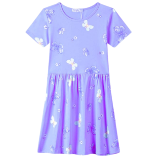 DÍVČÍ ŠATY fialové Kugo SS3585