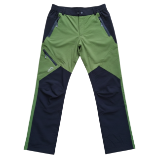 Dámské SOFTSHELLOVÉ KALHOTY černá/zelená Temster 23010