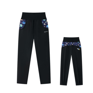 Chlapecké softshellové kalhoty nezateplené černé vesmír Wolf B2585