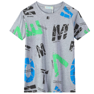 CHLAPECKÉ TRIČKO šedé Kugo MC9876