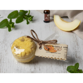 Žlutý meloun a mimoza šumivá bombička do koupele 25g