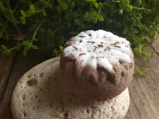 Čokoládová šumivá bombička do koupele 25g