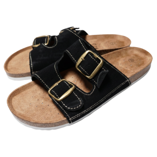 Korkové pantofle dámské černé Listar B888/1