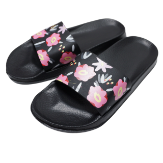 Gumové pantofle dámské černé Listar 28059B