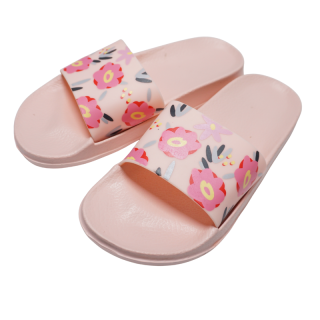 Gumové pantofle dámské meruňkové Listar 28059B