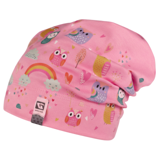 Dívčí bavlněná ČEPICE růžová Pepe Dráče