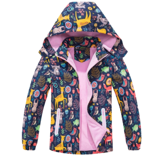 Dívčí TEPLEJŠÍ BUNDA barevná  Kugo B2990