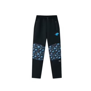 Chlapecké SOFTSHELLOVÉ KALHOTY ZATEPLENÉ černé Wolf B2595