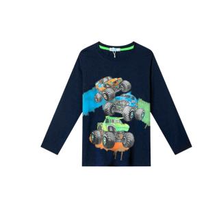 Chlapecké TRIČKO tm.modré Kugo MC9806