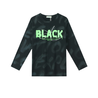 Chlapecké TRIČKO černé Kugo MC9808