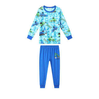 CHLAPECKÉ PYŽAMO zelená/šedá Kugo MP5888