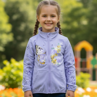 DÍVČÍ MIKINA fialová Kugo SM3595