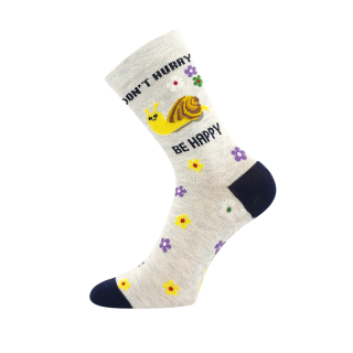 Dívčí ponožky ABS šedé FILIP 07 Fuski Boma Voxx