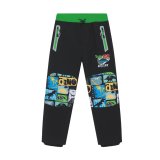 Dětské softshellové kalhoty zateplené tm.šedé Kugo HK5053