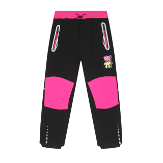 Dívčí softshellové kalhoty zateplené černé Kugo HK5515