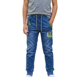 Chlapecké teplákové rifle modré Kugo FK0280