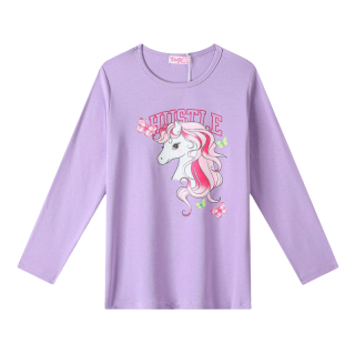 DÍVČÍ TRIČKO fialové Kugo ST3523