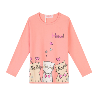 DÍVČÍ TRIČKO meruňkové Kugo FT1211