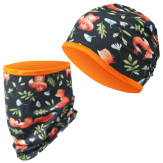 Dívčí čepice a nákrčník Liška CF5620 Kugo