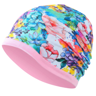 Dívčí čepice kytičky CF5623 Kugo