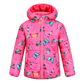 Dívčí ZIMNÍ BUNDA růžová Kugo HS9293